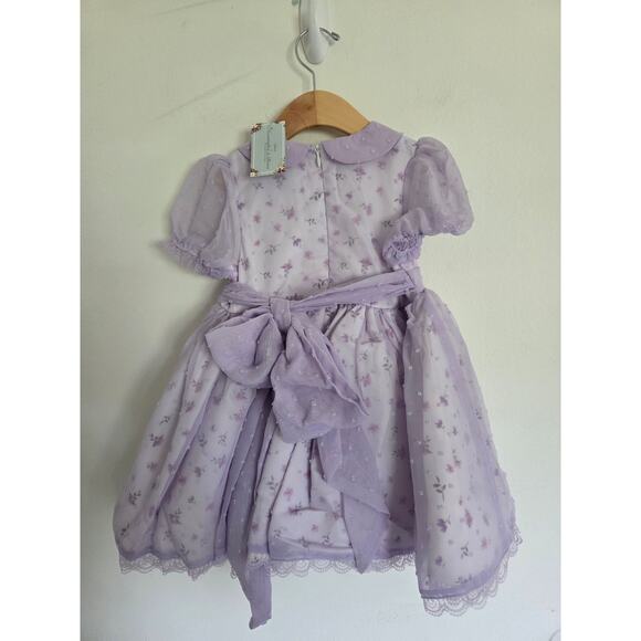 Hummingbirds & Flowers Lavender Floral Dress - Picture 7 of 9